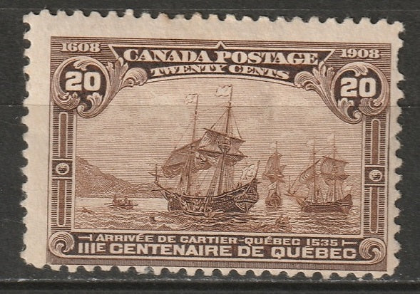 Canada 1908 Sc 103 MH* some disturbed gum