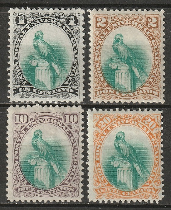 Guatemala 1881 Sc 21-2,24-5 partial set MH*