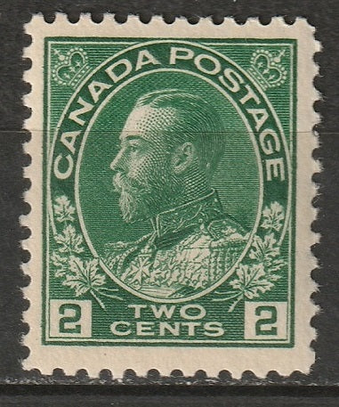 Canada 1922 Sc 107i MH* deep green