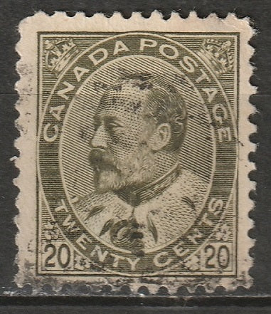 Canada 1904 Sc 94 used small thin