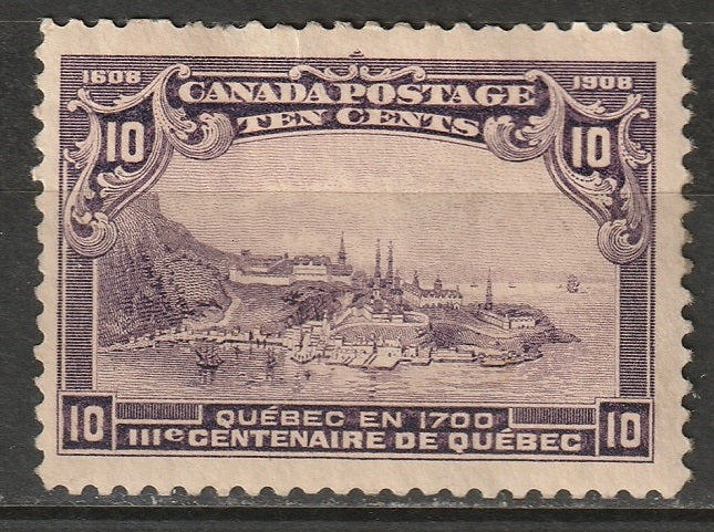 Canada 1908 Sc 101 MH* disturbed gum