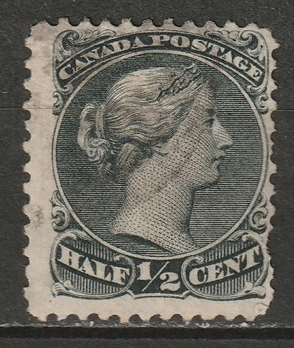 Canada 1868 Sc 21iv used "left scroll spur" variety