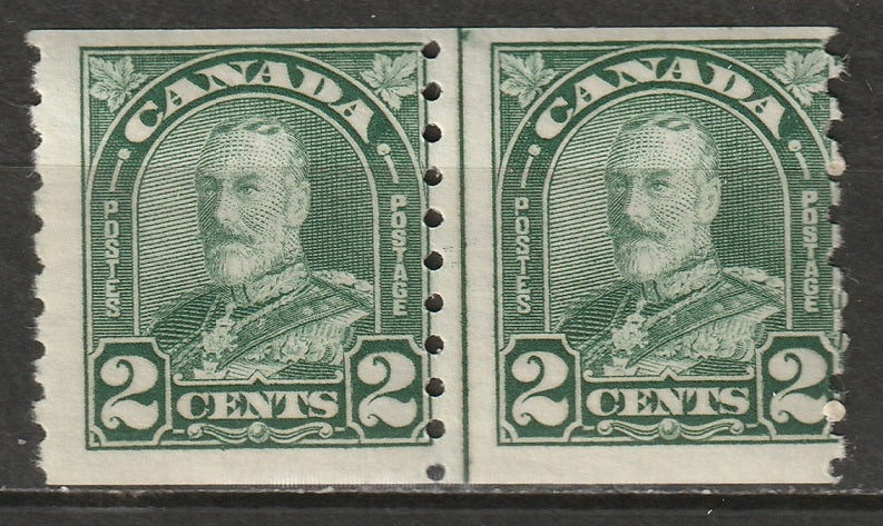 Canada 1930 Sc 180i coil line pair MNH**