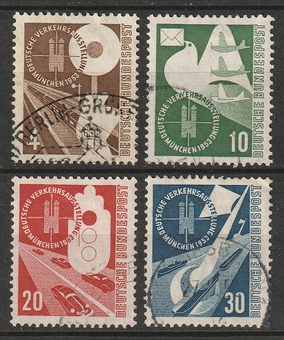 Germany 1953 Sc 698-701 set used