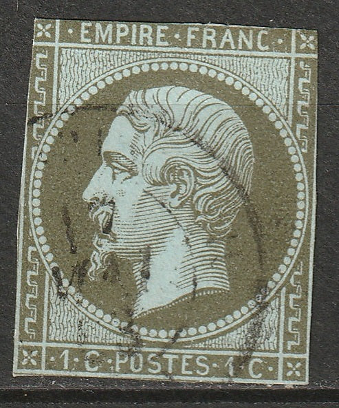 France 1859 Sc 12 used trimmed