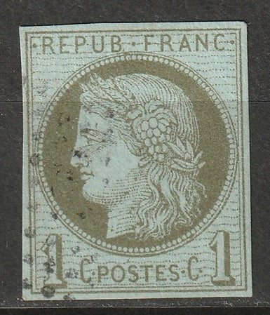 French Colonies 1872 Sc 16 used light cancel