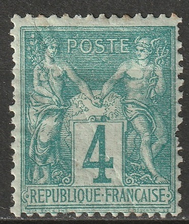 France 1876 Sc 66 MH* some disturbed gum