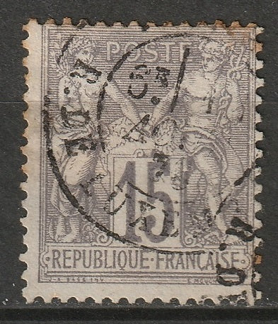 France 1876 Sc 69 used R. de Luxembourg CDS