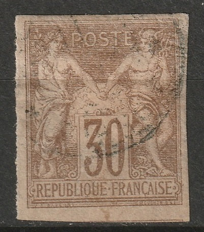 French Colonies 1878 Sc 26 used type I