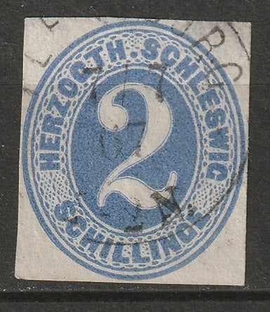 Schleswig-Holstein 1865 Sc 13 used light CDS