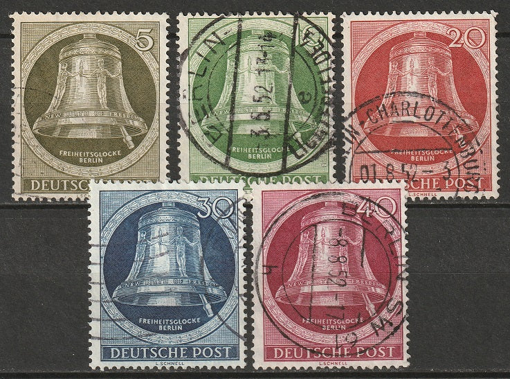 Berlin 1951 Sc 9N75-9 set used