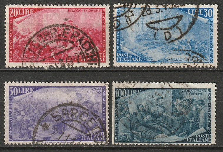 Italy 1948 Sc 503-6 set high values used