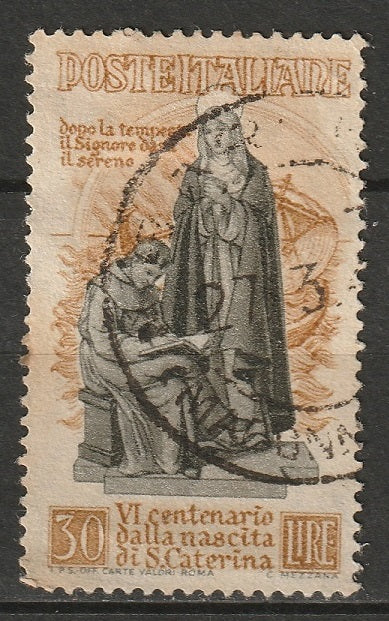 Italy 1948 Sc 492 used creased