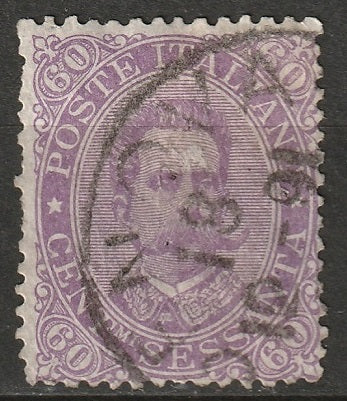 Italy 1889 Sc 55 used Genova CDS