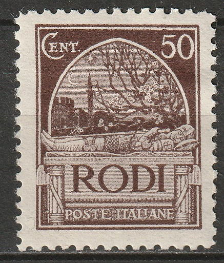 Italy Aegean Rhodes 1929 Sc 20 MH* some disturbed gum