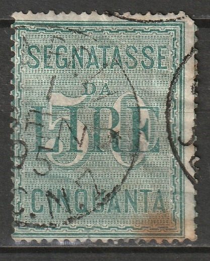 Italy 1884 Sc J21 postage due used faulty