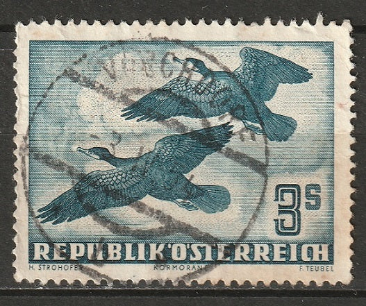 Austria 1953 Sc C27 air post used Vorchdorf CDS