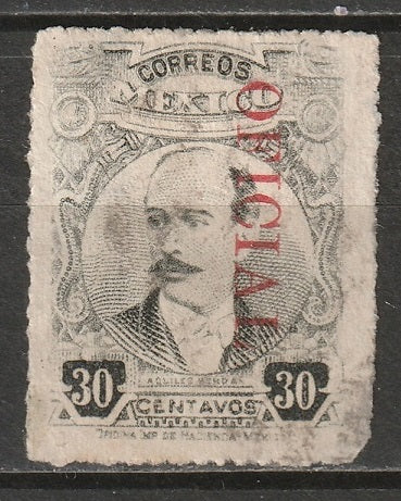 Mexico 1921 Sc O141 official used small thin