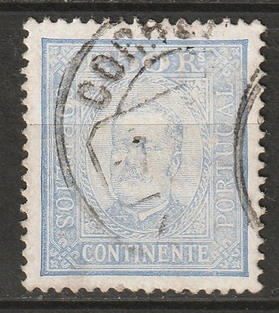 Portugal 1892 Sc 72b used perf 13.5