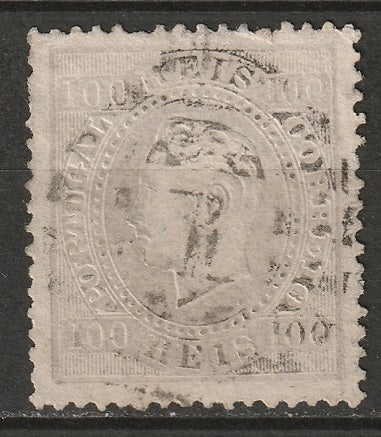 Portugal 1871 Sc 45b used perf 13.5