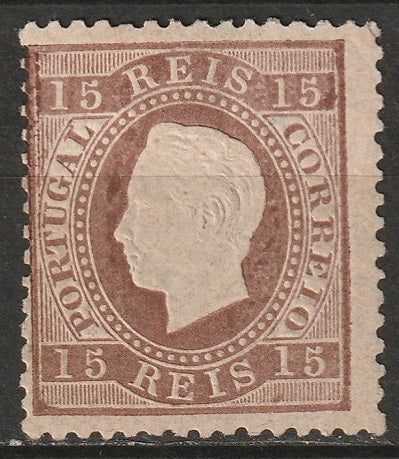 Portugal 1875 Sc 38 MNG perf 12.5 small thins/toned