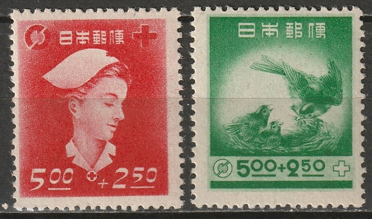 Japan 1948 Sc B9-10 set MLH*