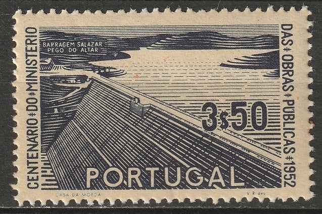 Portugal 1952 Sc 760 MLH* crease