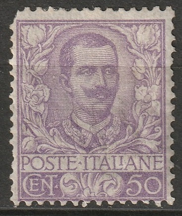 Italy 1901 Sc 85 MLH* original gum some crazing torn corner