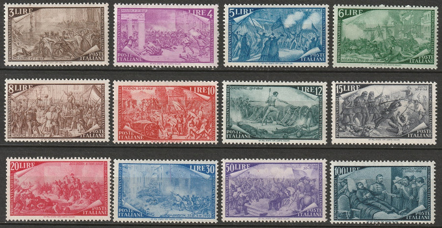 Italy 1948 Sc 495-506 set MLH*