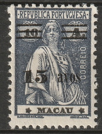 Macao 1933 Sc 266 MLH*