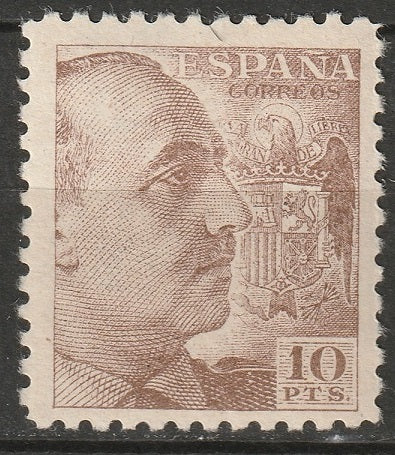 Spain 1940 Sc 705 MLH* large thin