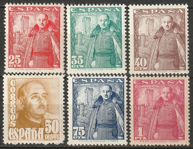 Spain 1948 Sc 761/768 partial set MNH**