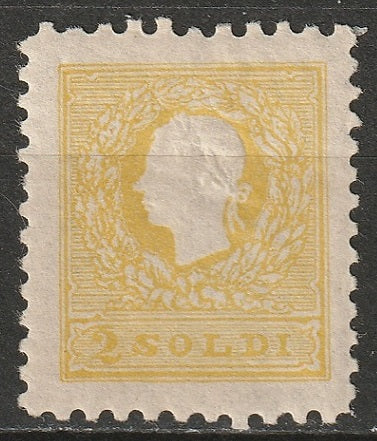 Lombardy Venetia 1858 Sc 7 MLH* reprint perf 10.5.x11.5