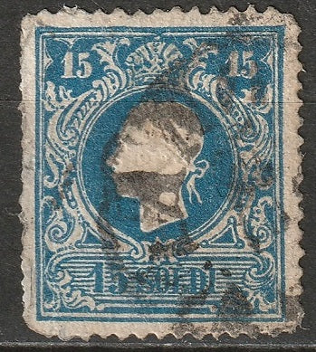 Lombardy Venetia 1858 Sc 12a used type I