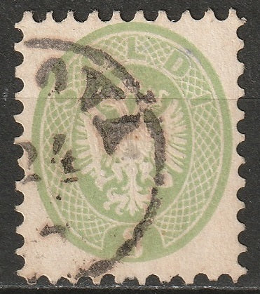 Lombardy Venetia 1864 Sc 21 used small thin