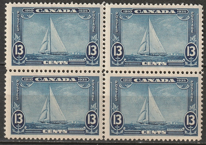 Canada 1935 Sc 216 block MLH*/MNH**