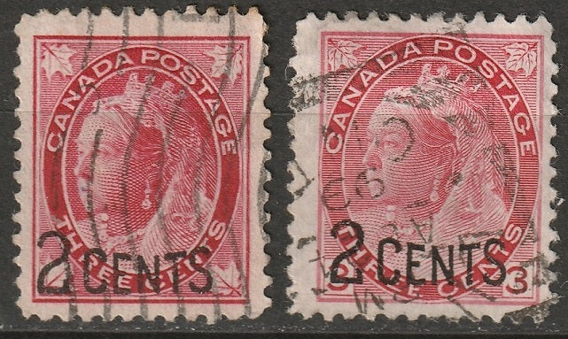 Canada 1899 Sc 87-8 set used