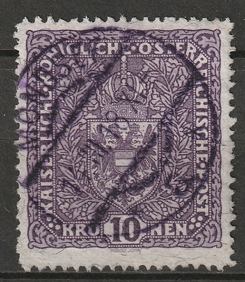 Austria 1918 Sc 163a used Mondsee CDS type II