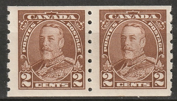 Canada 1935 Sc 229 coil pair MH*