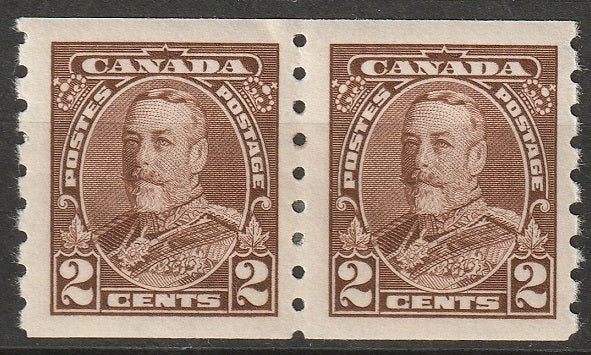 Canada 1935 Sc 229 coil pair MH*