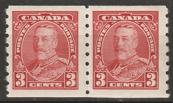 Canada 1935 Sc 230 coil pair MLH*/MNH**