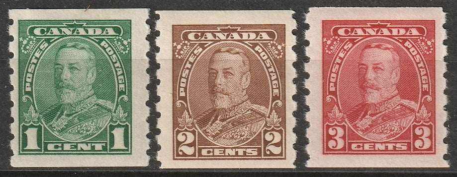 Canada 1935 Sc 228-30 coil set MH*