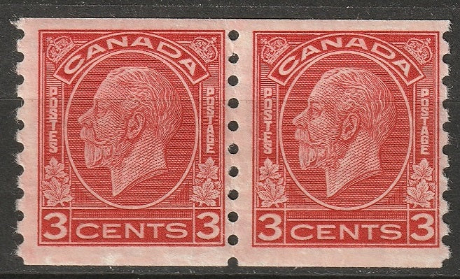 Canada 1933 Sc 207 coil pair MNH** some disturbed gum