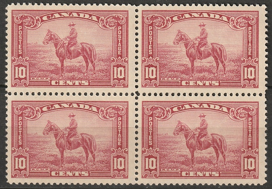 Canada 1935 Sc 223 block  MNH** some toning