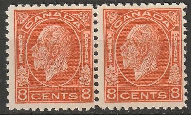 Canada 1932 Sc 200 pair MNH** toned/some disturbed gum