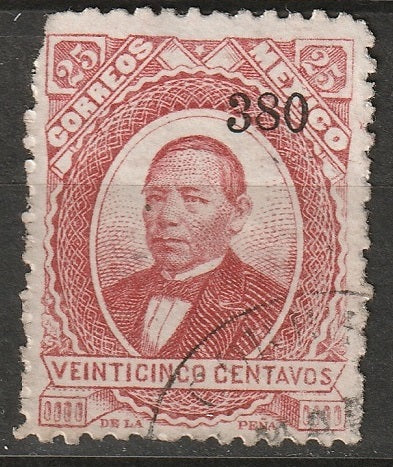 Mexico 1880 Sc 127 used torn corner