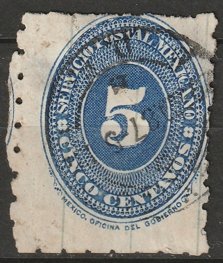 Mexico 1887 Sc 204 used thins