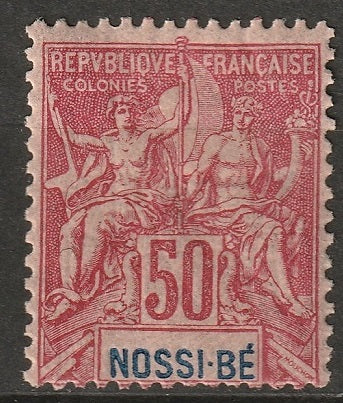 Nossi-Be 1894 Sc 42 MH* wrinkled gum