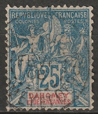 Dahomey 1901 Sc 9 used