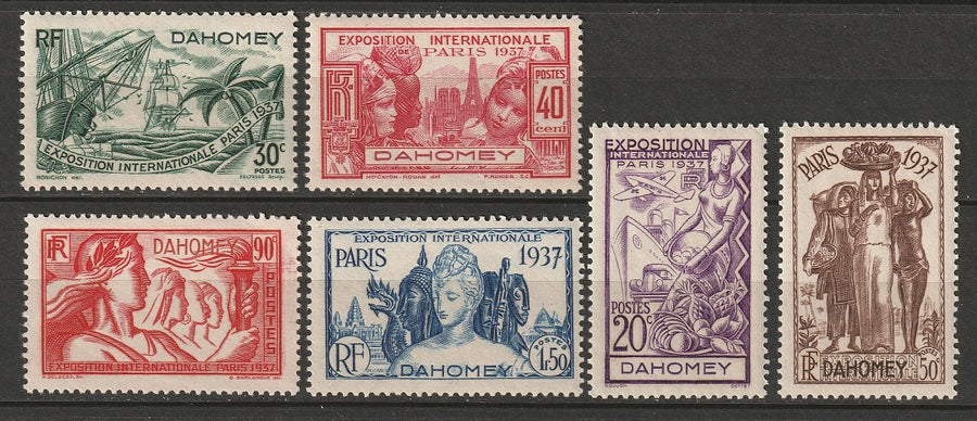 Dahomey 1937 Sc 101-6 set MLH*